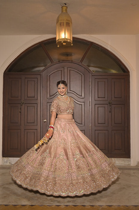 Zardozi Ombre Embroidered Lehenga Set