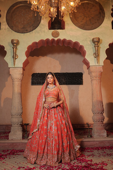 Omera Tissue Lehenga