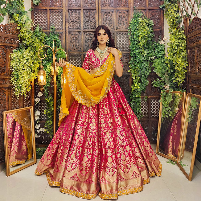 Zina Banarasi Silk Lehenga