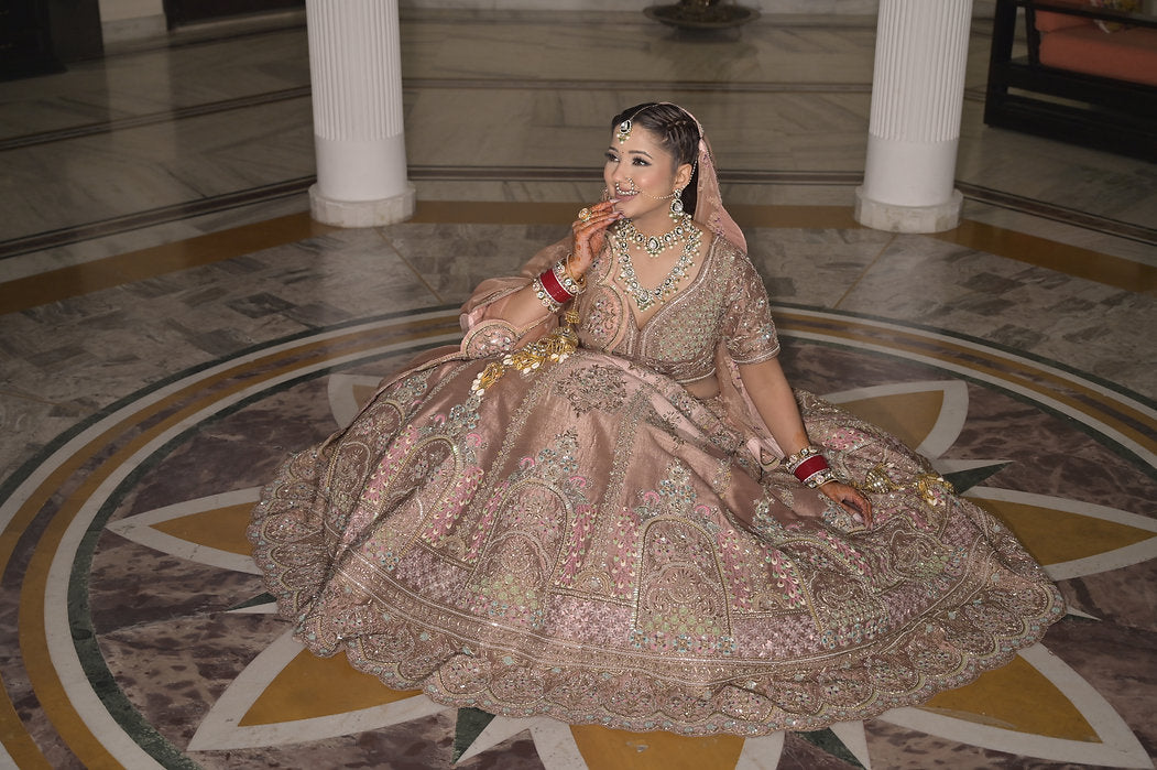 Zardozi Ombre Embroidered Lehenga Set