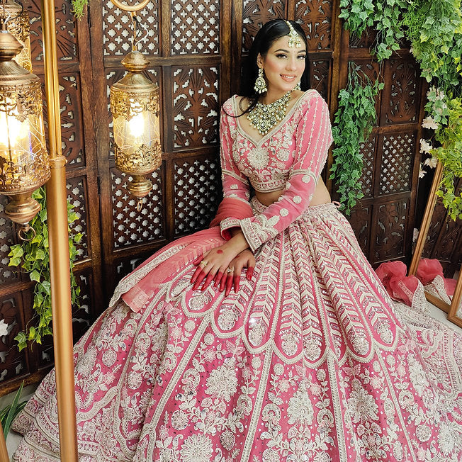 Naaz Flamingo Pink Lehenga