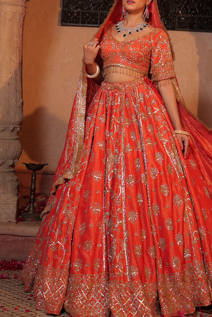 Omera Tissue Lehenga