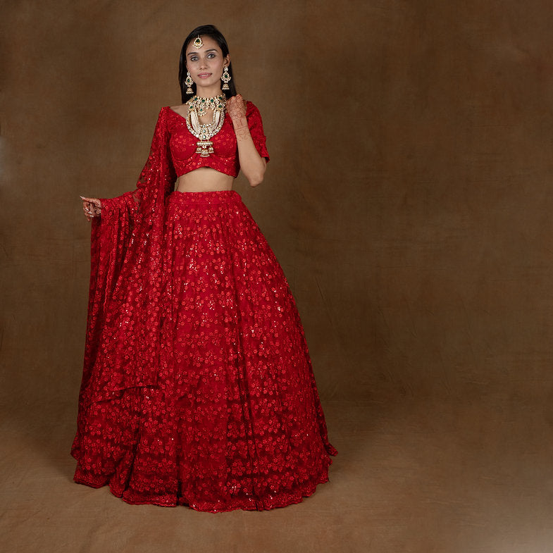 Zeenat Thread Embroidery Lehenga