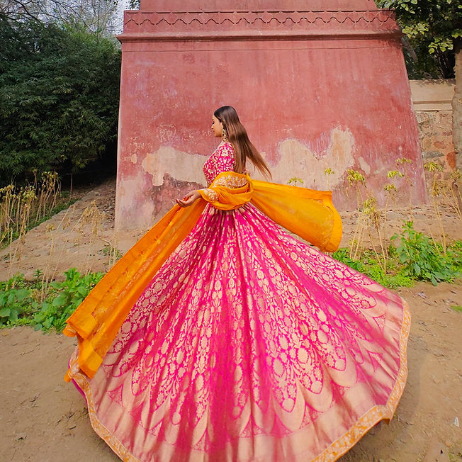 Zina Banarasi Silk Lehenga