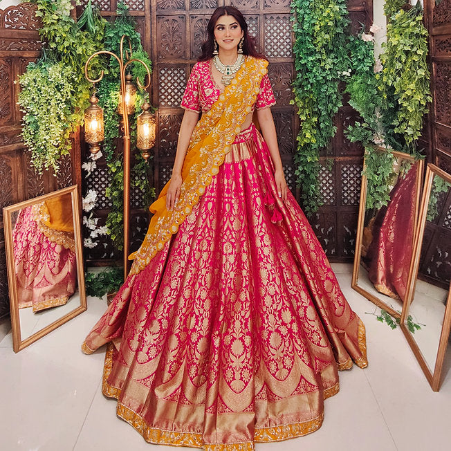 Zina Banarasi Silk Lehenga
