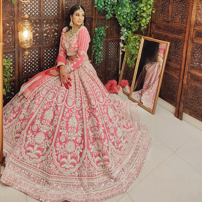 Naaz Flamingo Pink Lehenga