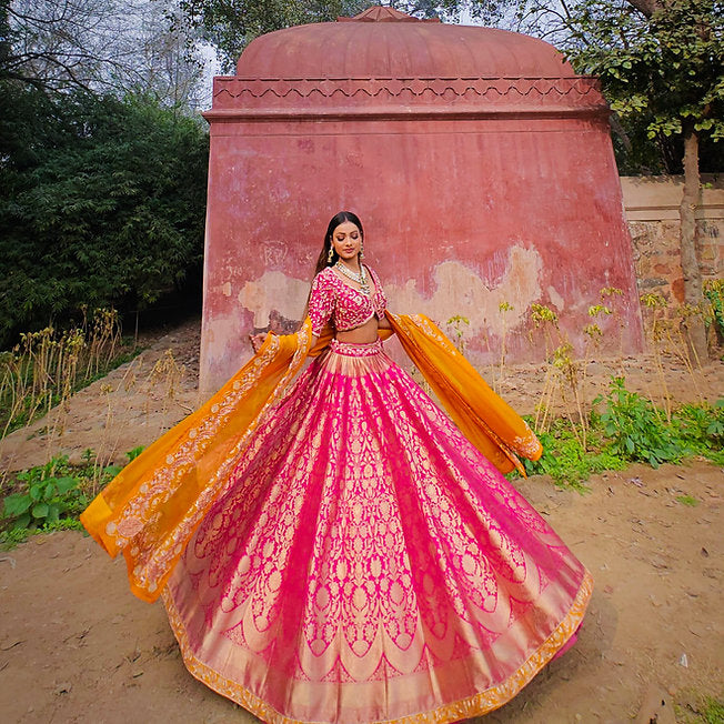 Zina Banarasi Silk Lehenga