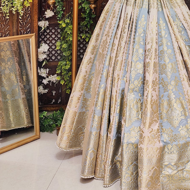 Aiza Banarasi Multicolor Lehenga