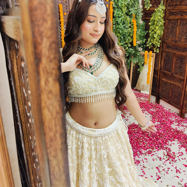 Shayan Ivory Lehenga