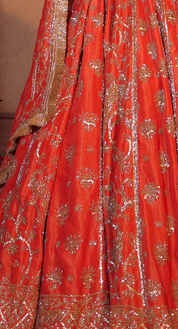 Omera Tissue Lehenga