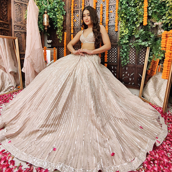 Adab Nude Pink Lehenga