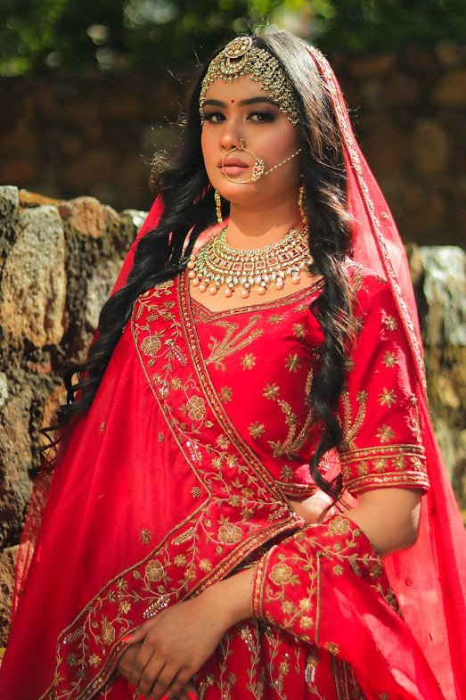 Zardozi Mahi Embroidered Lehenga Set