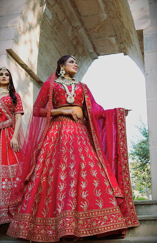 Zardozi Mahi Embroidered Lehenga Set