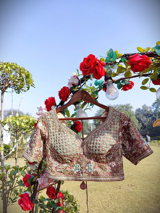 Zardozi Ombre Embroidered Lehenga Set