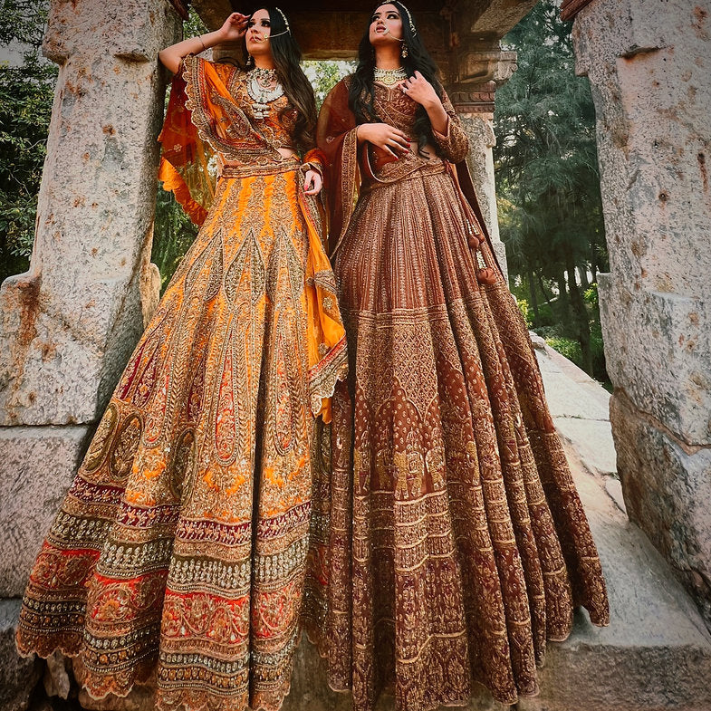 Azania Zardozi Embroidered Lehenga Set