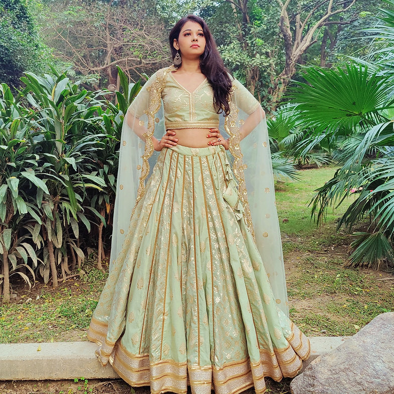 Sahar Chanderi Silk Lehenga