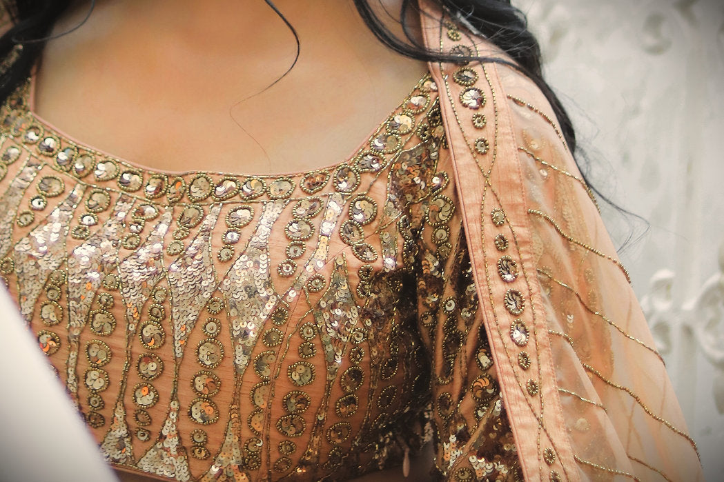 Aditi Gold Embroidered Lehenga Set