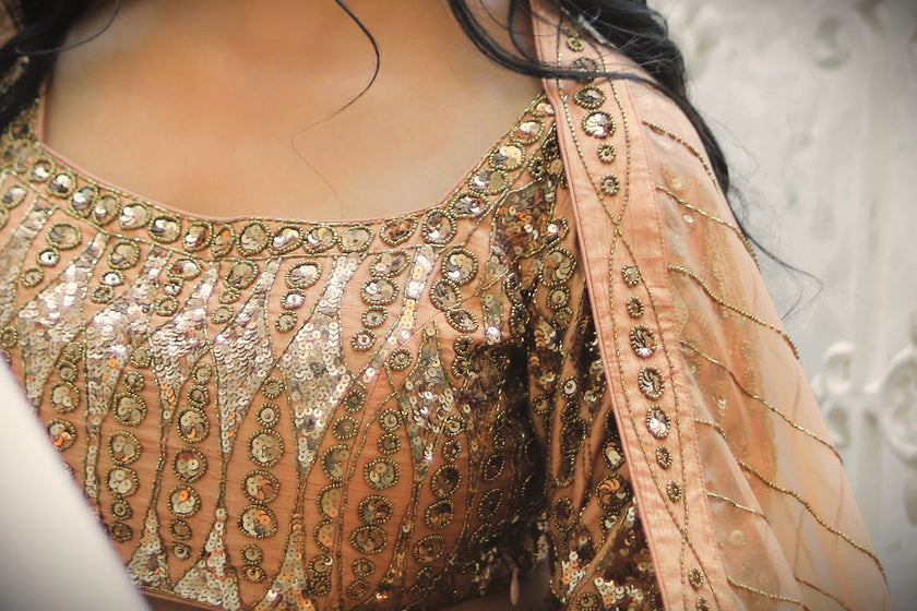 Aditi Gold Embroidered Lehenga Set