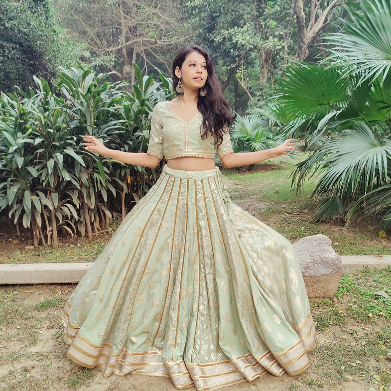 Sahar Chanderi Silk Lehenga