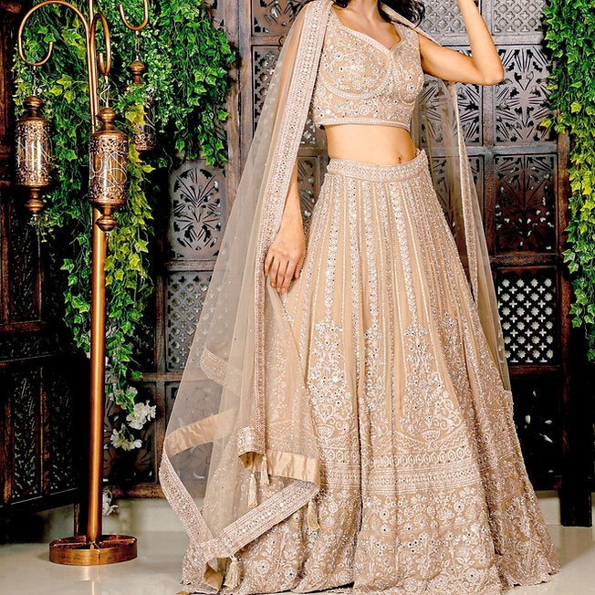 Phebe Gold Lehenga