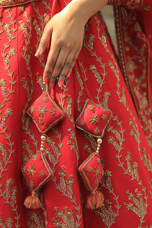 Zardozi Mahi Embroidered Lehenga Set