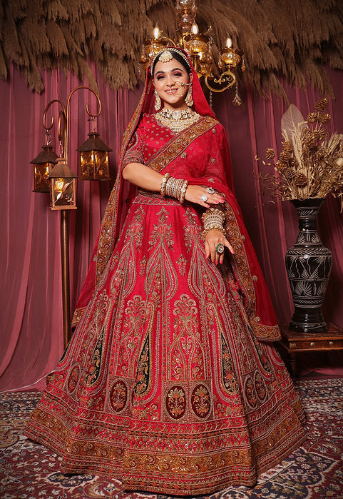 Zardozi Begum Embroidered Lehenga Set