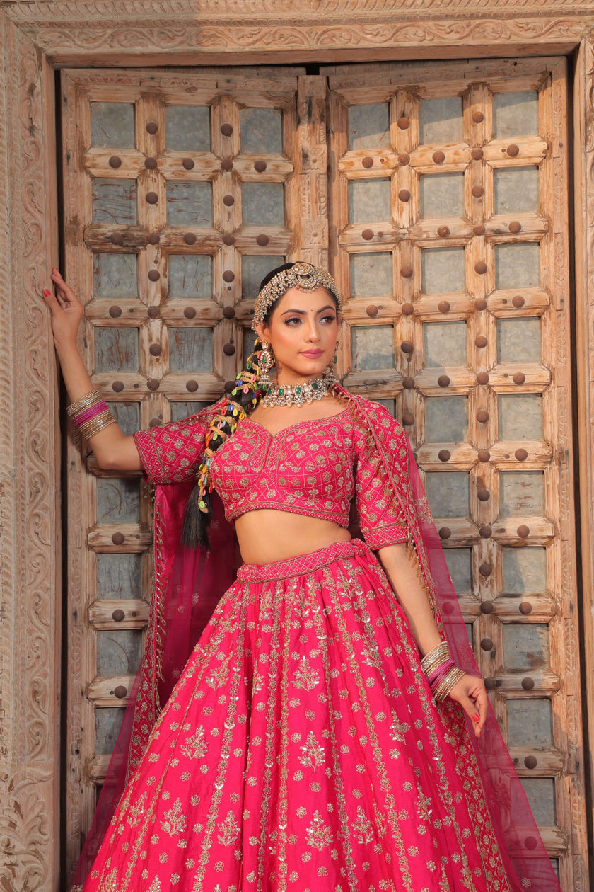 Savannah Raw Silk Lehenga