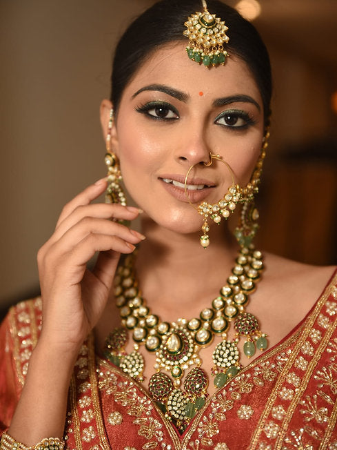 Mihrimah Rust Tissue Lehenga