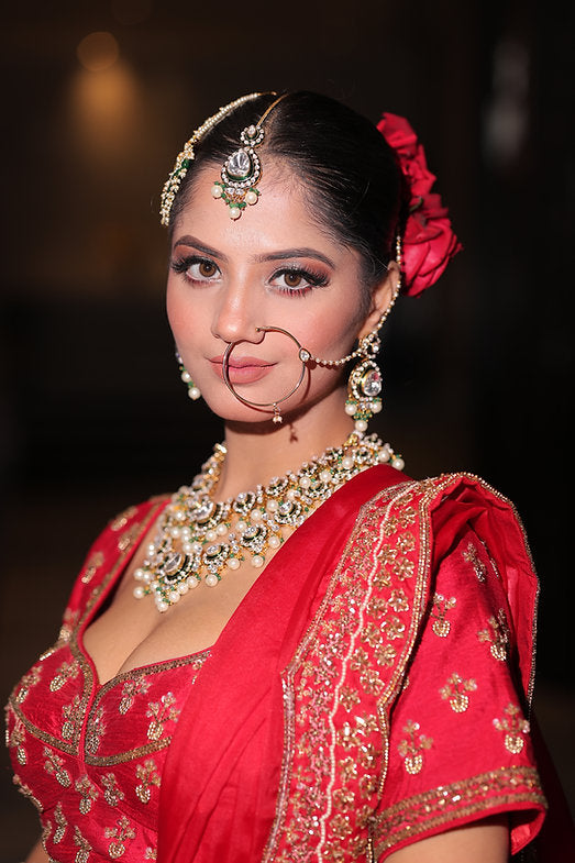 Carmina Red Embroidered Lehenga Set