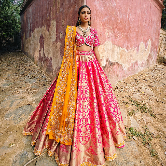 Zina Banarasi Silk Lehenga