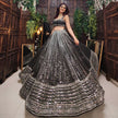 Kinza Black Lehenga