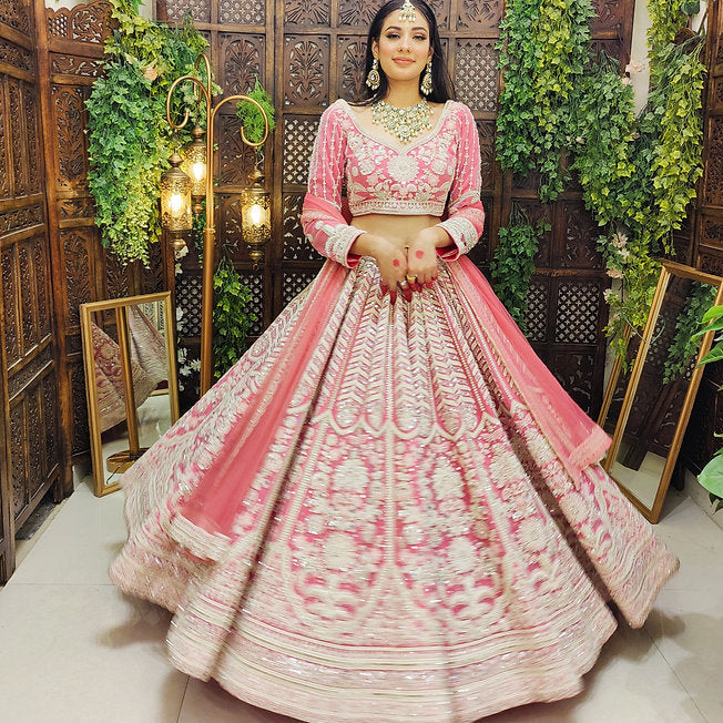 Naaz Flamingo Pink Lehenga