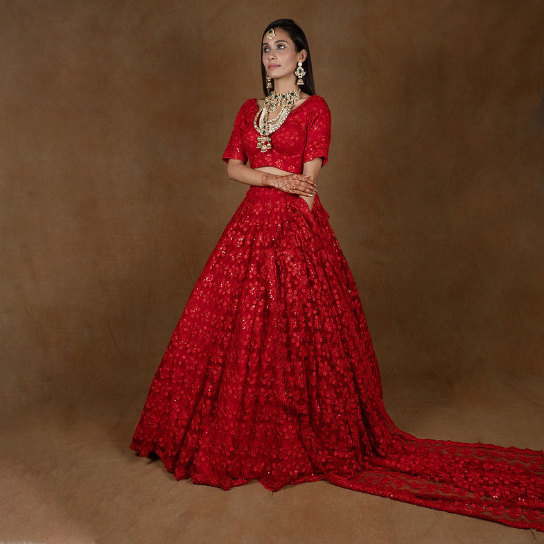 Zeenat Thread Embroidery Lehenga