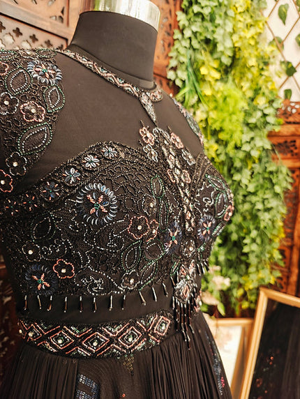 Aarohi Black Gown