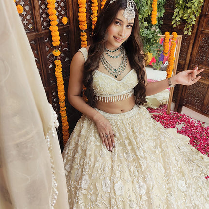 Shayan Ivory Lehenga