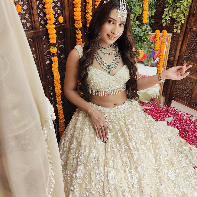 Shayan Ivory Lehenga