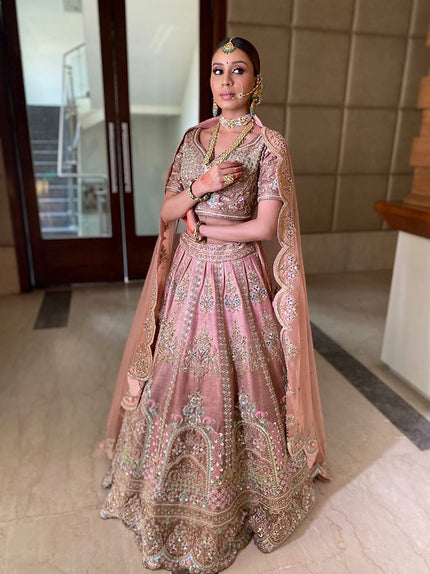 Zardozi Ombre Embroidered Lehenga Set