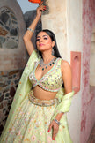 Sufian Pistachio Green Lehenga