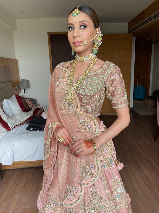 Zardozi Ombre Embroidered Lehenga Set