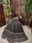 Kinza Black Lehenga