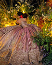 Perizaad mauve tissue lehenga, hand embroidered by Amaltas Couture, front view