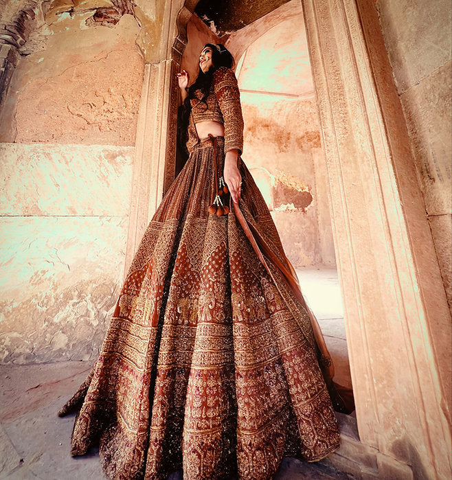 Zardozi Madhuhira Embroidered Lehenga Set