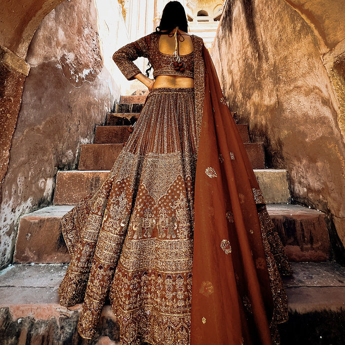 Zardozi Madhuhira Embroidered Lehenga Set