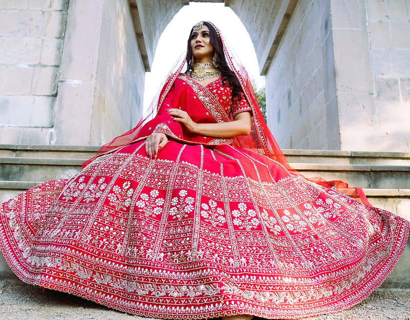 Zardozi Nurbanu Embroidered Lehenga Set