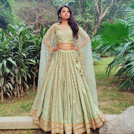 Sahar Chanderi Silk Lehenga