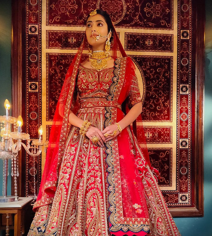 Zardozi Sultana Embroidered Lehenga Set