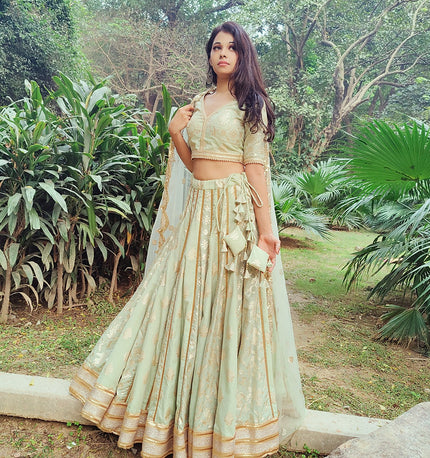 Sahar Chanderi Silk Lehenga