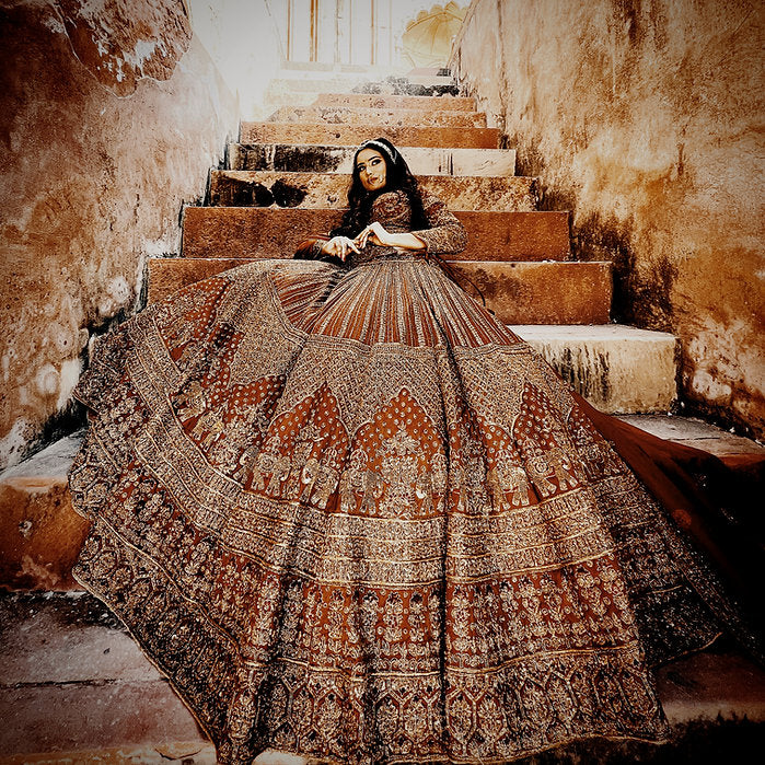 Zardozi Madhuhira Embroidered Lehenga Set