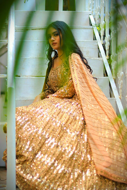 Aditi Gold Embroidered Lehenga Set