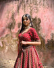 Kesari Maroon Embroidered Lehenga Set